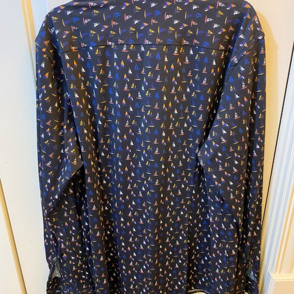 BALOO "Boat" Print Button-Up Stretch Shirt - Picture 6 of 6